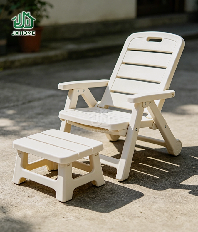 Fold Up Chair With Footrest