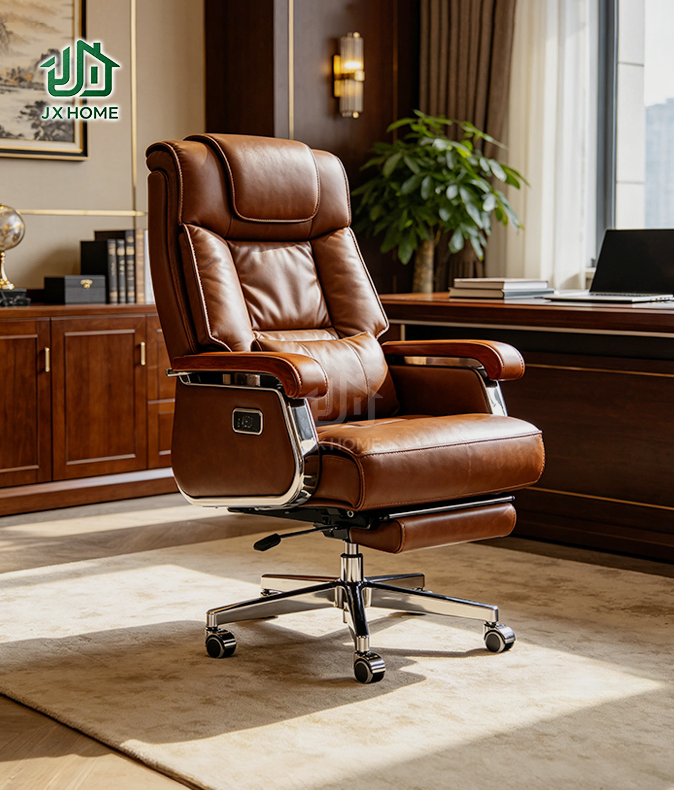 Real Leather Computer Chair